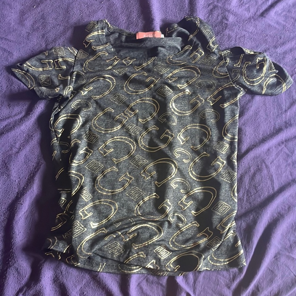 Dark Gray and Gold Tee